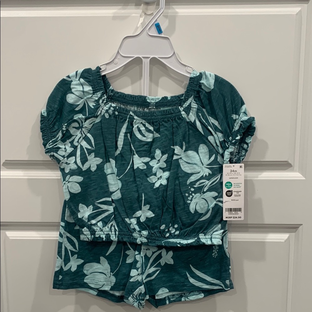 Carter’s Floral Green Kids Top